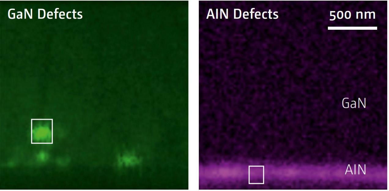 Dislocations network observed with TEM and CL on the same area on the sample