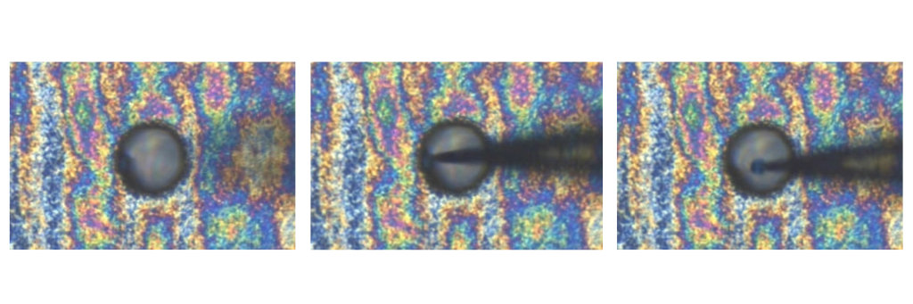 Precision Collection of Microscopic Foreign Substances from Deep, Narrow Holes Using Bent Tungsten Probes